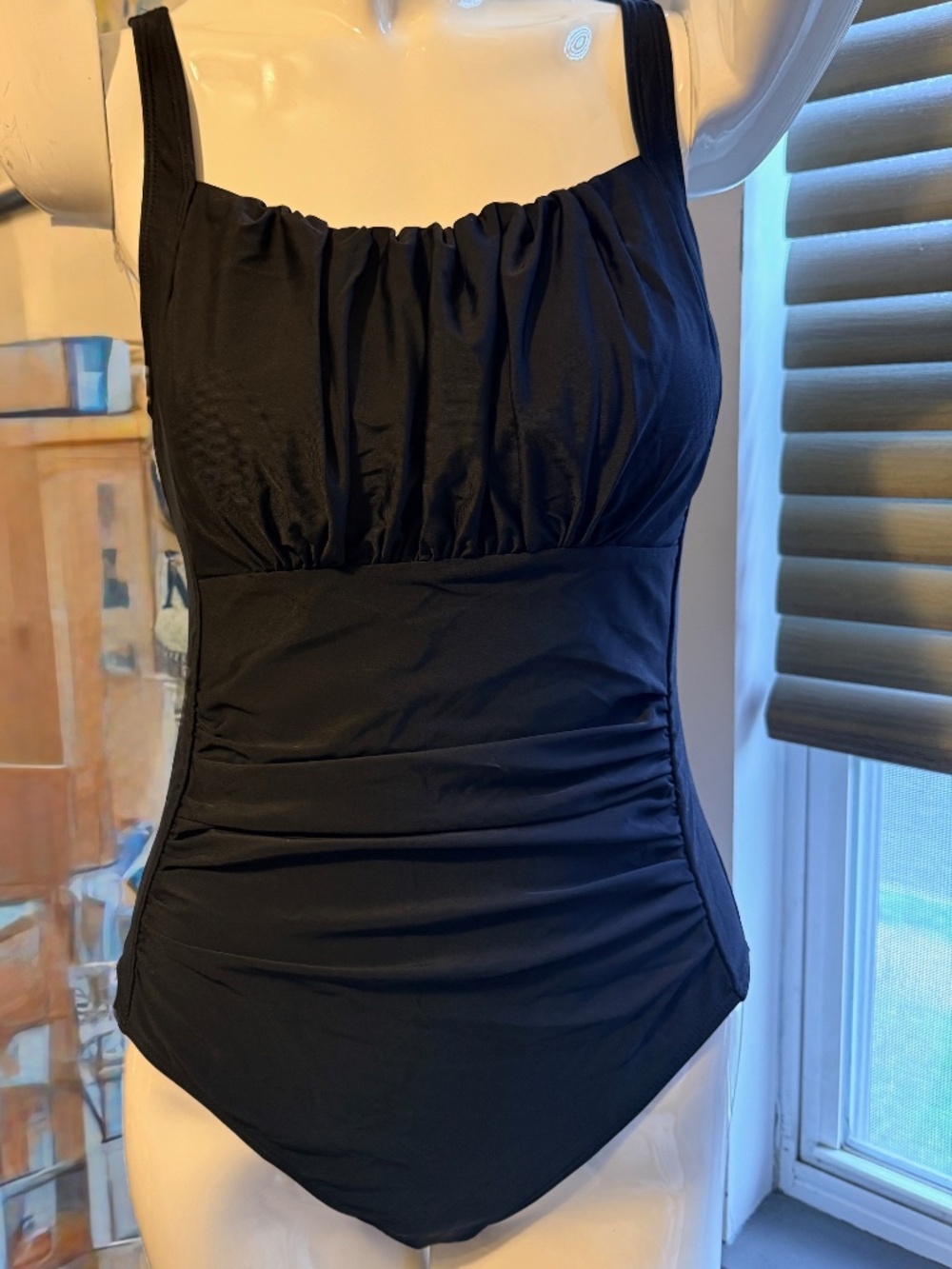 Black one piece swimsuit